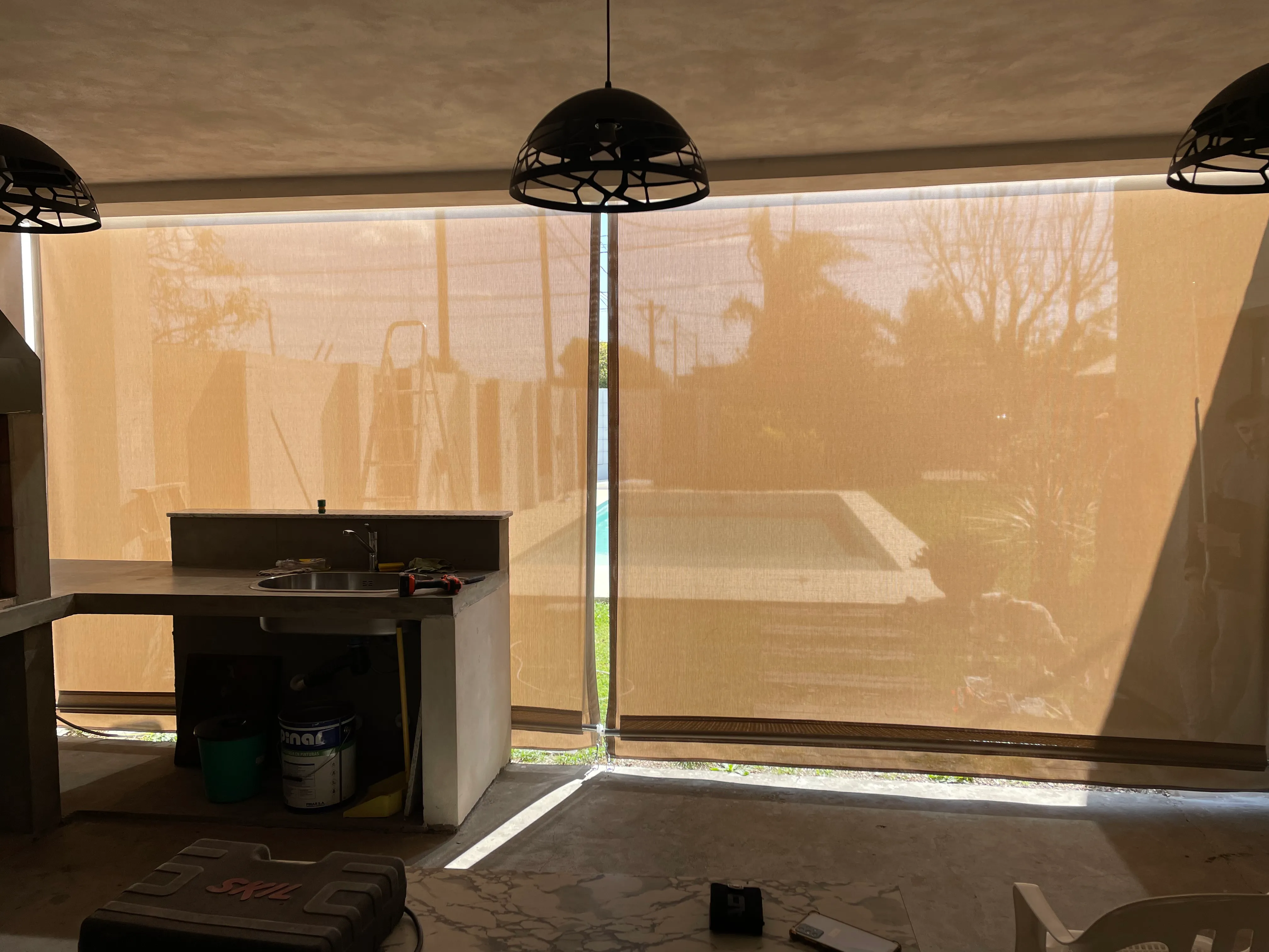 Cortina para interior realizada por Lonas Tito