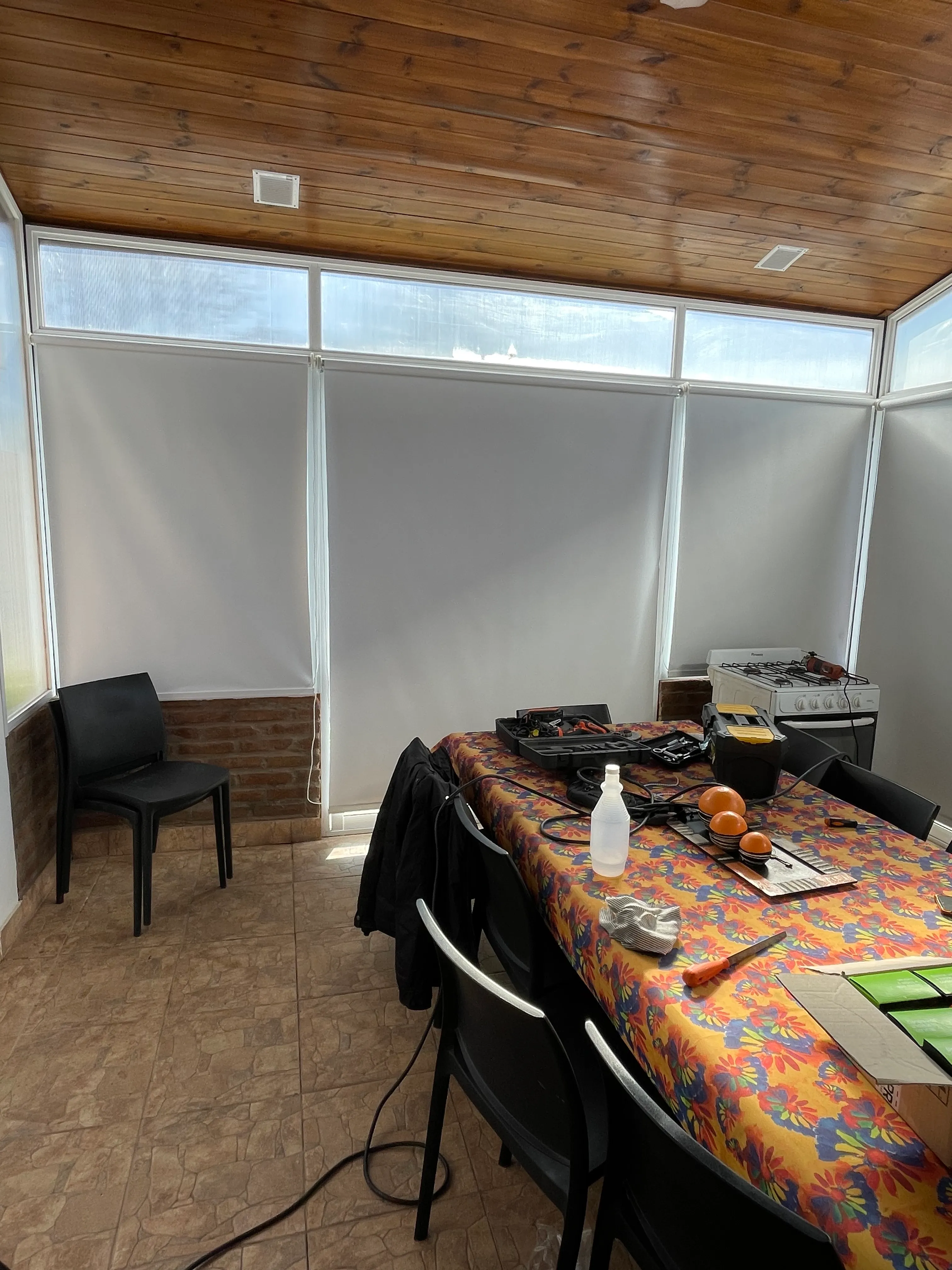 Cortina para interior realizada por Lonas Tito