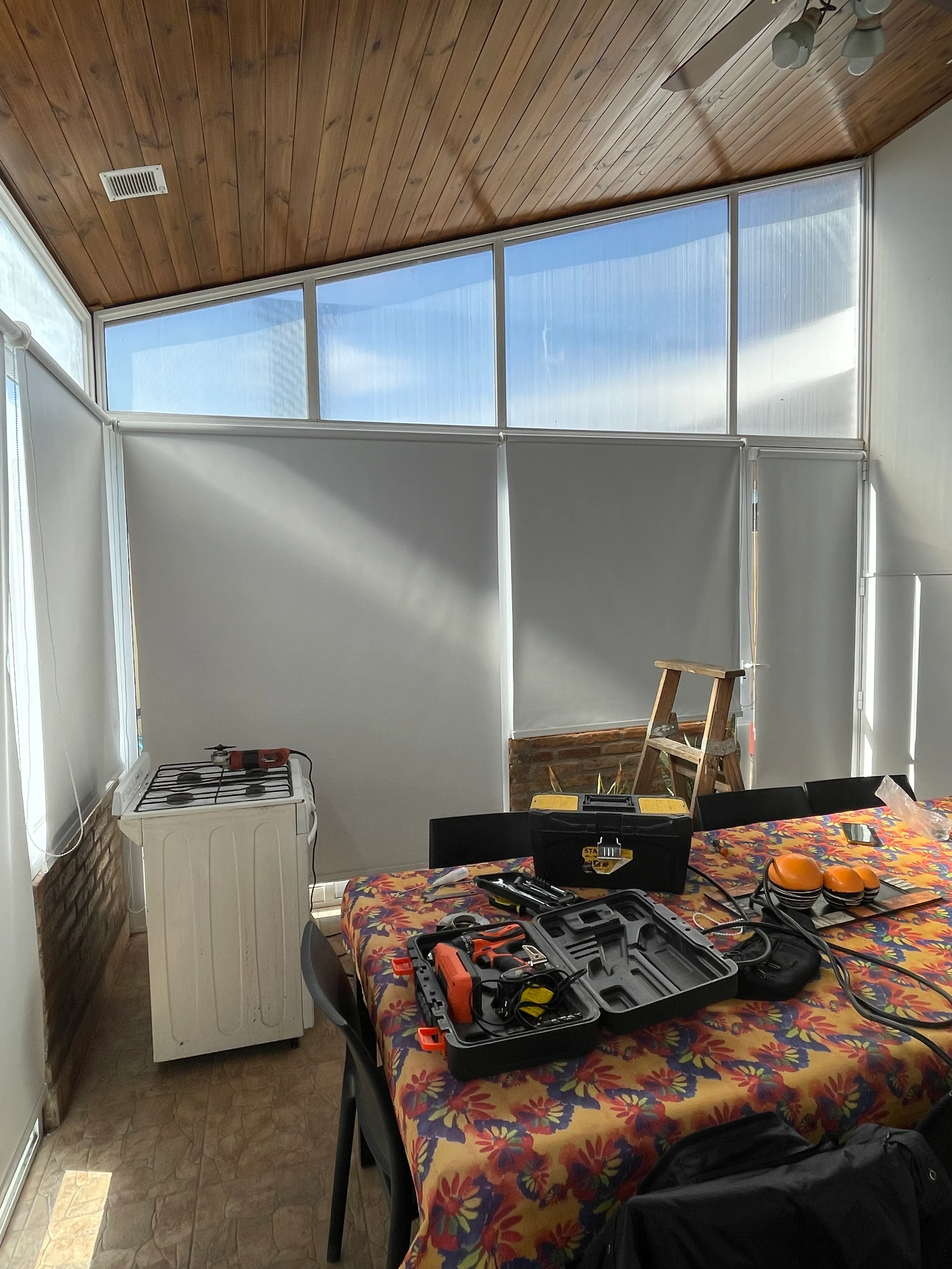 Cortina para interior realizada por Lonas Tito