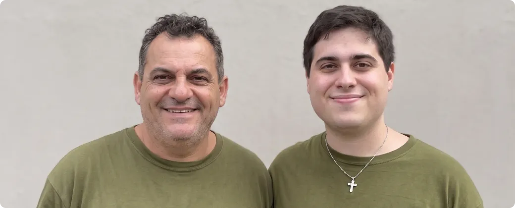 Gianfranco en el taller de Lonas Tito